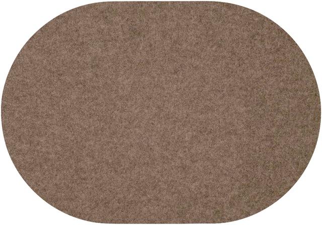 Daff Wollfilz Placemat ovaal - 340x420mm - Brown Melange