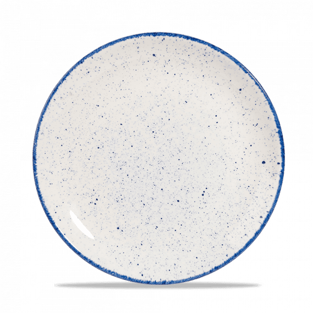 Churchill Stonecast Hints Coupebord plat - Ø217mm - Indigo Blue