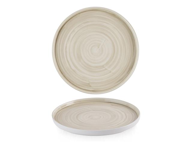 Churchill Stonecast Canvas Bord plat met opstaande rand - Ø275mm - Natural