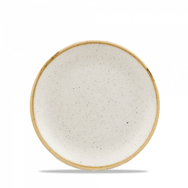 Churchill Stonecast Coupebord plat - Ø165mm - Barley White