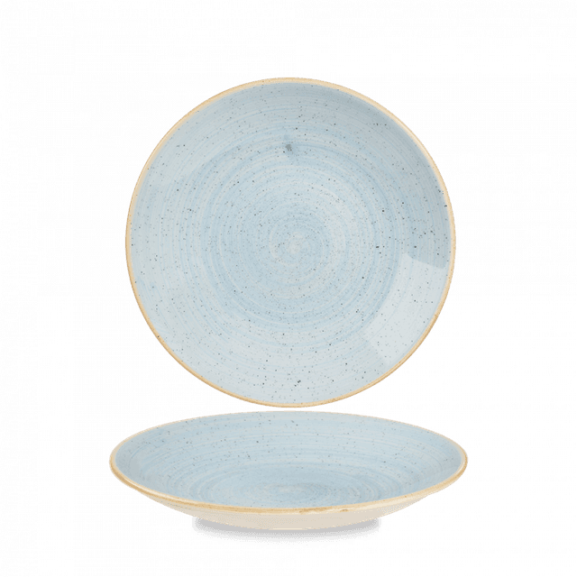 Churchill Stonecast Coupebord diep laag - Ø225mm - H 27mm - Duck Egg Blue