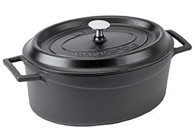 LAVA Trendy Casserole ovaal - 3.91Ltr - Matt black/Black