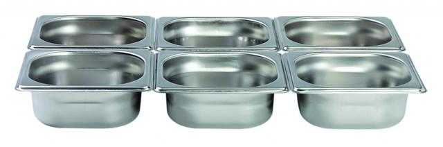 Interlux Gastronormbak 1/6 - 176x162x100mm - Zonder grepen
