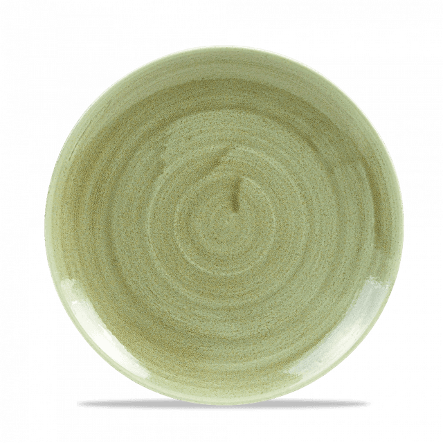 Churchill Stonecast Patina Coupebord plat - Ø217mm - Burnished Green