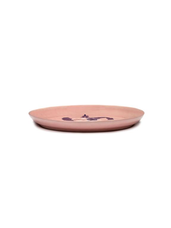 Serax Feast Serveerschaal M - 350x350x40mm - Delicious pink pepper blue