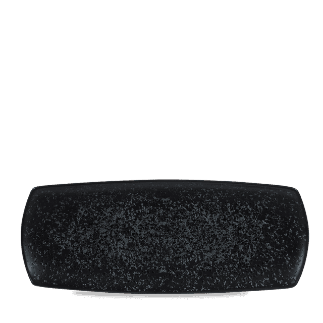 Churchill Art De Cuisine Menu Shades Schaal plat rechthoekig - 355x142mm - Caldera Ash Black