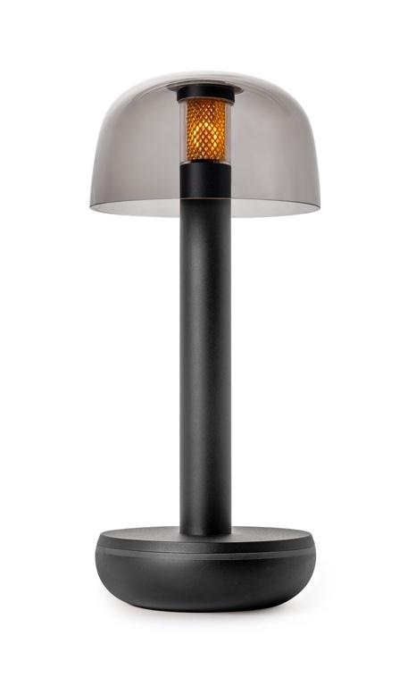 Humble Two Tafellamp - Black PC Smoked