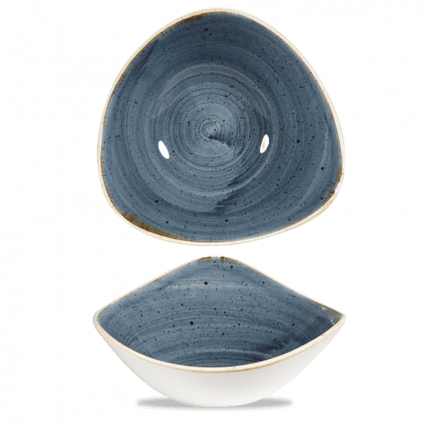 Churchill Stonecast Schaal driehoek - B 235mm - Blueberry