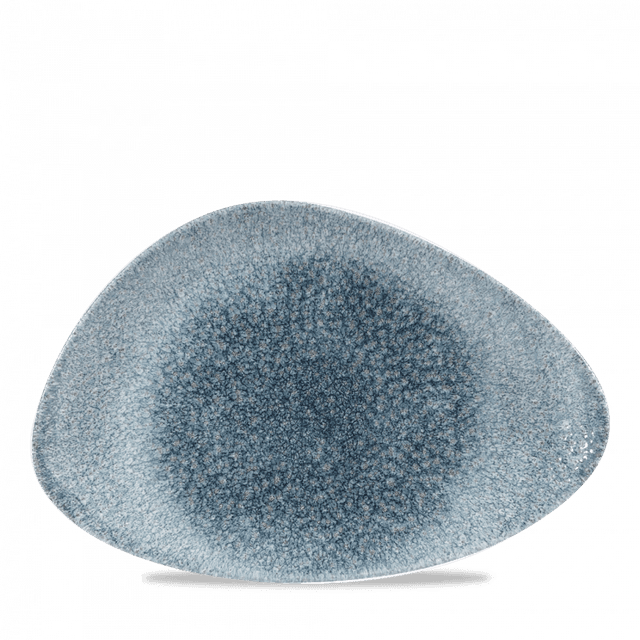 Churchill Studio Prints Raku Bord plat driehoek - 304x205mm - Topaz Blue