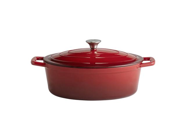 APS Braadpan met deksel 5 Stars - 5Ltr - Rood
