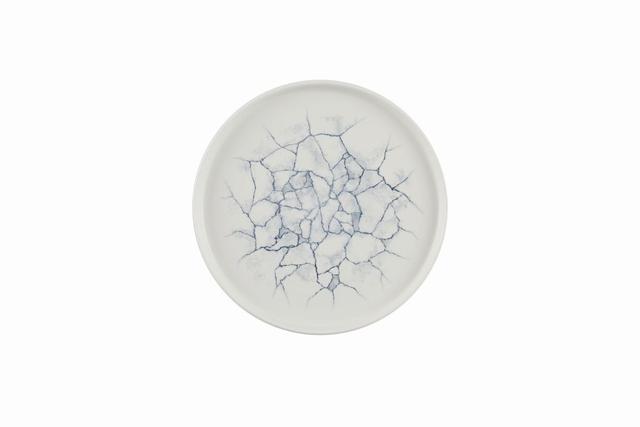 Churchill Studio Prints Kintsugi Bord plat met opstaande rand - Ø260mm - Pearl Grey