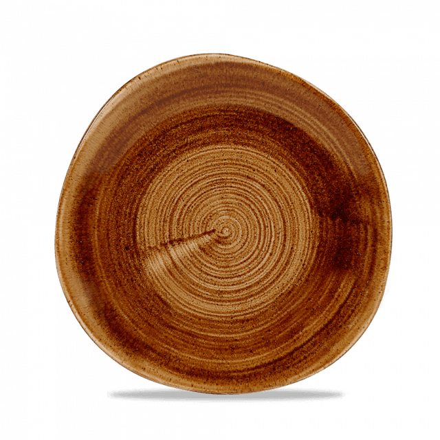 Churchill Stonecast Patina Bord plat organisch - Ø210mm - Vintage Copper