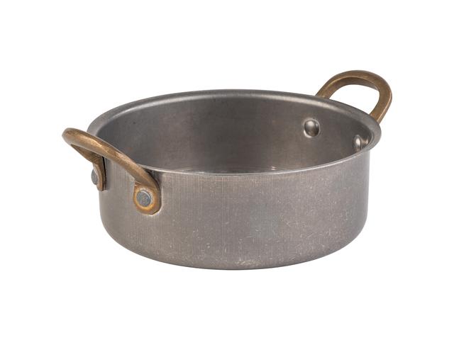 APS Serveerpan Snackholder - Ø140mm - H 50mm - Antiek rvs