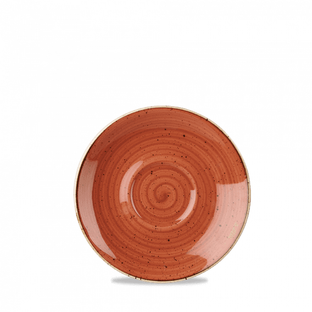 Churchill Stonecast Schotel voor cappuccinokop - Ø156mm - Spiced Orange