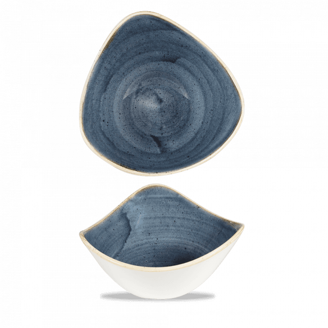 Churchill Stonecast Schaal driehoek - B 185mm - Blueberry
