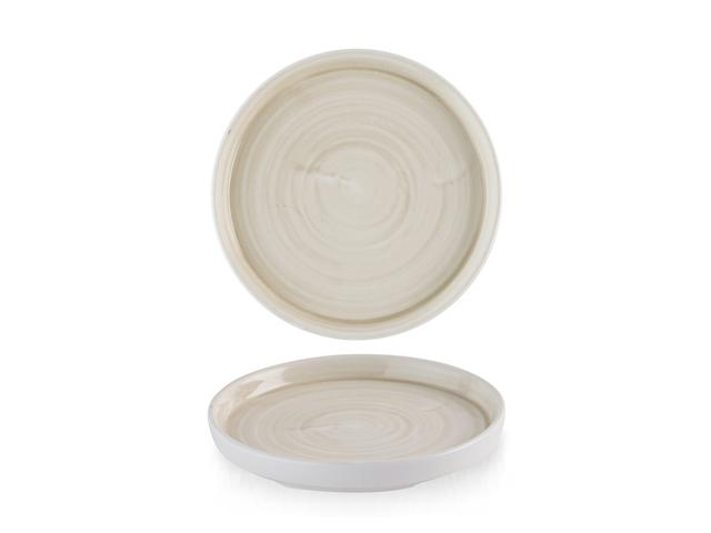 Churchill Stonecast Canvas Bord plat met opstaande rand - Ø157mm - Natural