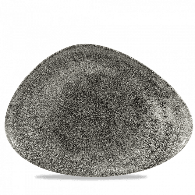 Churchill Studio Prints Raku Bord plat driehoek - 365x250mm - Quartz Black