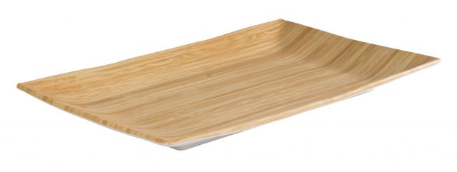 APS Plateau - 345x215x30mm - Bamboe look/wit