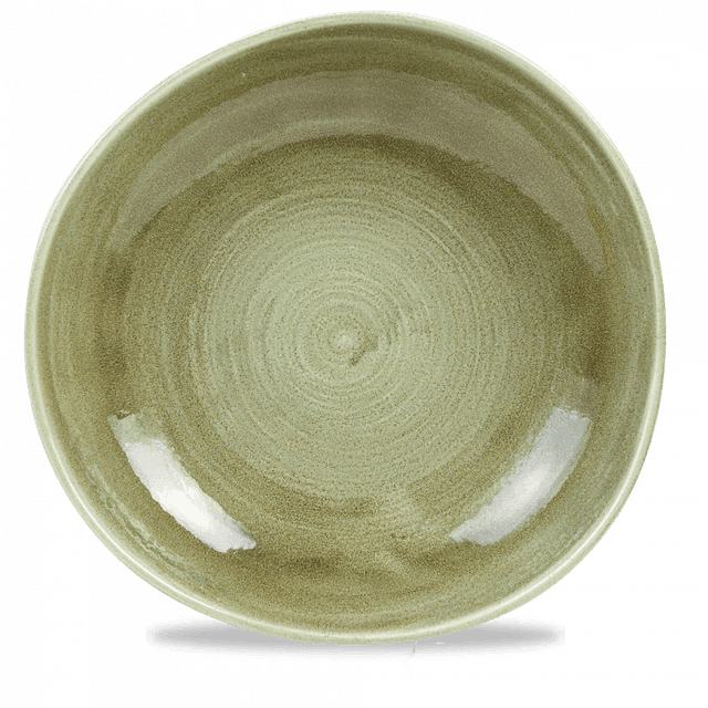 Churchill Stonecast Patina Bord plat organisch - Ø286mm - Burnished Green