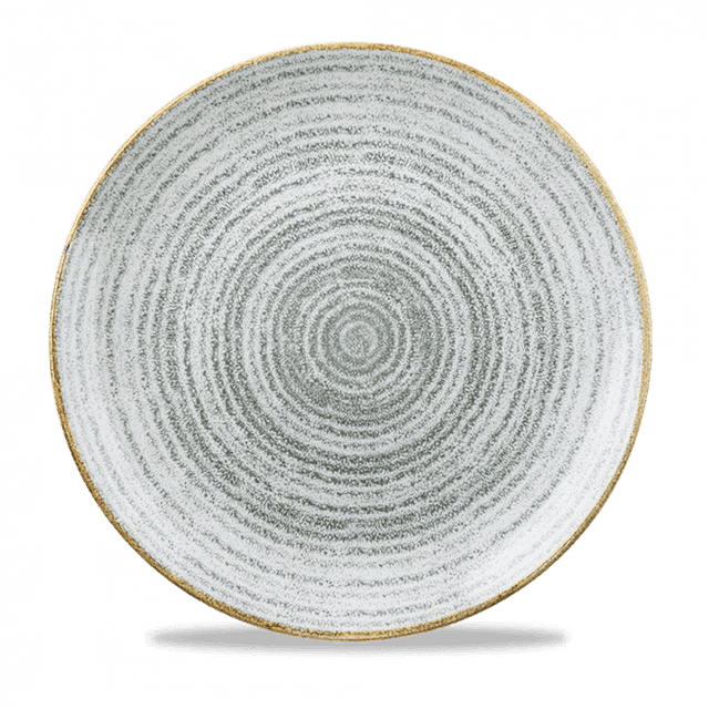 Churchill Studio Prints Homespun Coupebord plat - Ø288mm - Stone Grey