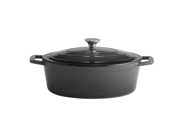 APS Braadpan met deksel 5 Stars - 5Ltr - Antraciet