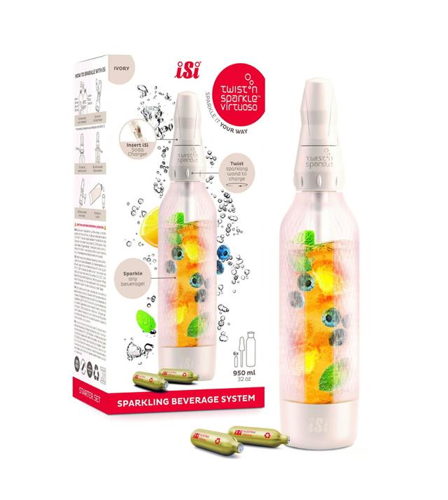 iSi Twist‘n Sparkle Virtuoso Starter Set - 0.95Ltr - Ivory