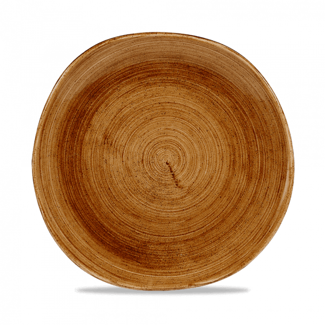 Churchill Stonecast Patina Bord plat organisch - Ø264mm - Vintage Copper