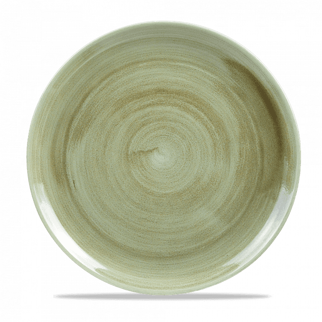 Churchill Stonecast Patina Coupebord plat - Ø288mm - Burnished Green