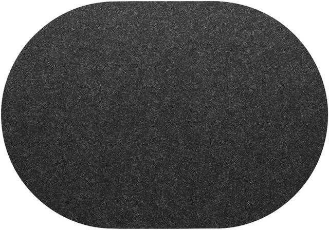 Daff Wollfilz Placemat ovaal - 340x420mm - Anthracite Melange