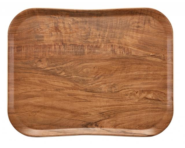 Cambro Dienblad wood grain - 457x355mm - Brown Olive