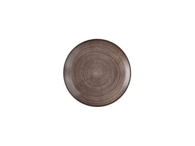 Churchill Stonecast Raw Coupebord plat - Ø260mm - Brown