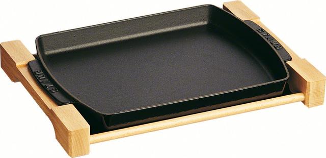 Staub Onderzetter hout - 330x230mm - Zwart