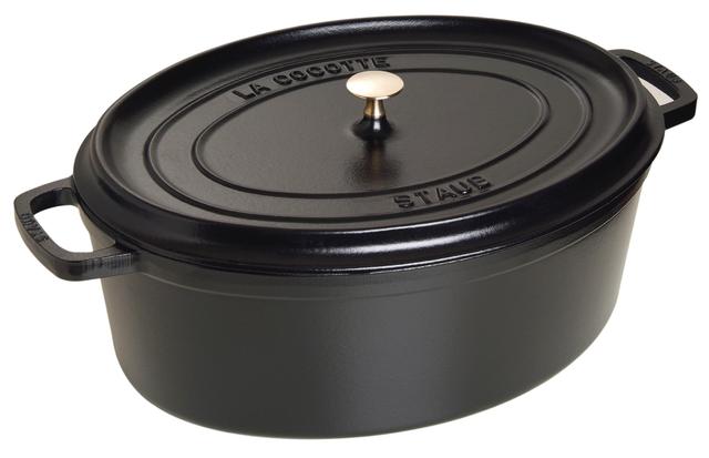 Staub Cocotte ovaal - 493x410x198mm - Zwart