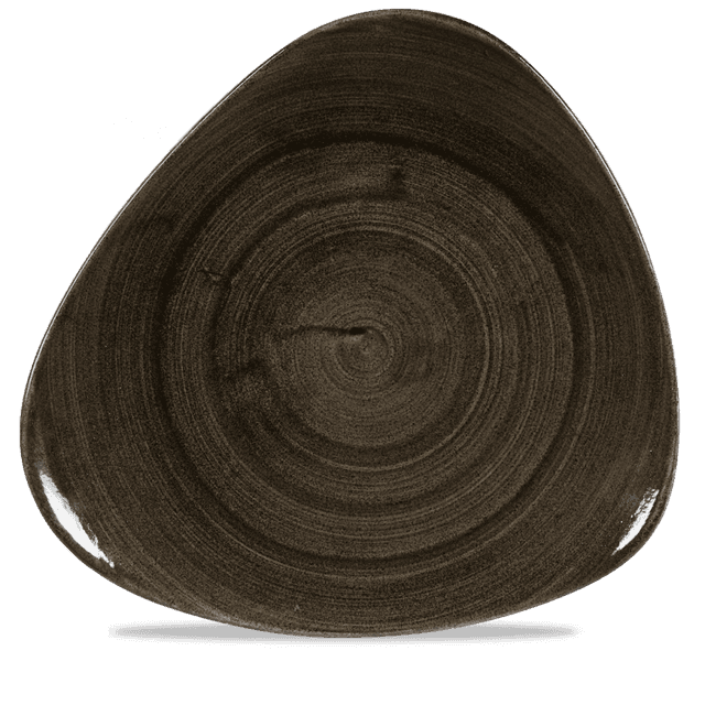 Churchill Stonecast Patina Bord plat driehoek - B 311mm - Iron Black