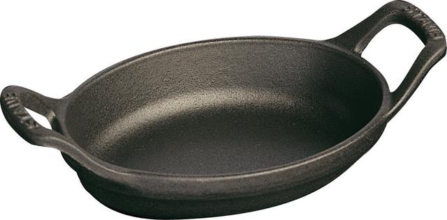 Staub Mini schotel ovaal - 196x107x52mm - Zwart