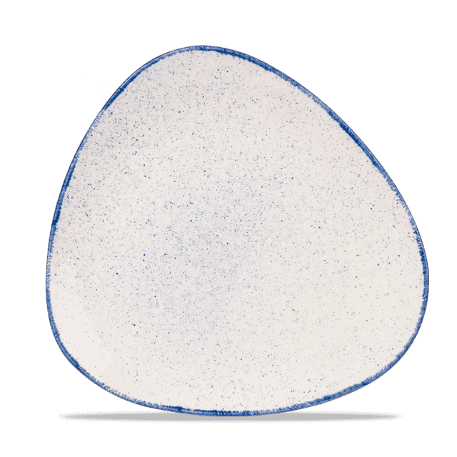 Churchill Stonecast Hints Bord plat driehoek - B 285mm - Indigo Blue