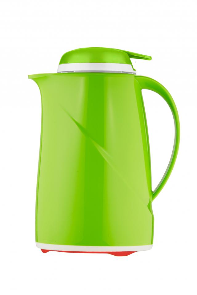 Helios Wave Push Thermoskan kunststof - 0.6Ltr - Kiwi