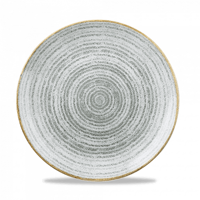 Churchill Studio Prints Homespun Coupebord plat - Ø260mm - Stone Grey
