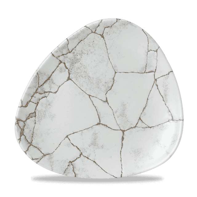 Churchill Studio Prints Kintsugi Bord plat driehoek - B 203mm - Agate Grey