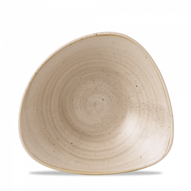 Churchill Stonecast Schaal driehoek - B 235mm - Nutmeg Cream