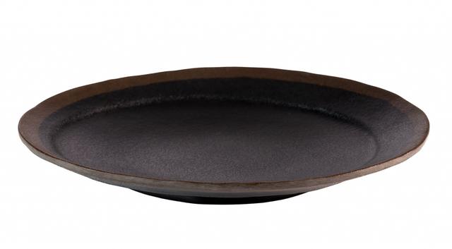APS Bord Marone - Ø205mm - H 25mm - Zwart/bruin