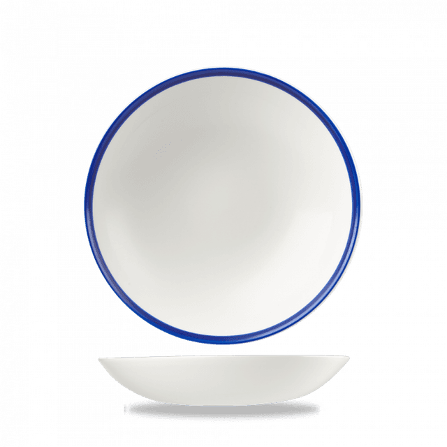 Churchill Retro Blue Coupeschaal - Ø182mm - 0.426Ltr - White/blue