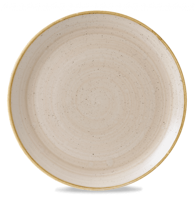 Churchill Stonecast Coupebord plat - Ø324mm - Nutmeg Cream
