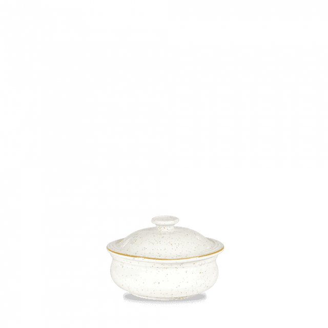 Churchill Stonecast Kookpannetje met deksel - Ø140mm - 0.43Ltr - Barley White