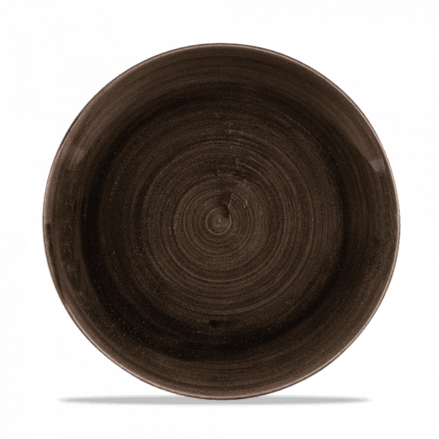 Churchill Stonecast Patina Coupebord plat - Ø260mm - Iron Black