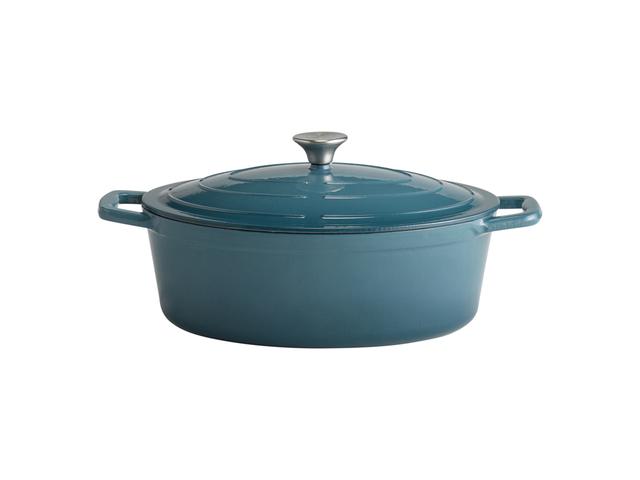 APS Braadpan met deksel 5 Stars - 5Ltr - Turquoise