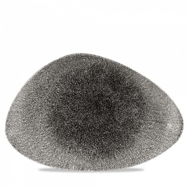 Churchill Studio Prints Raku Bord plat driehoek - 355x188mm - Quartz Black