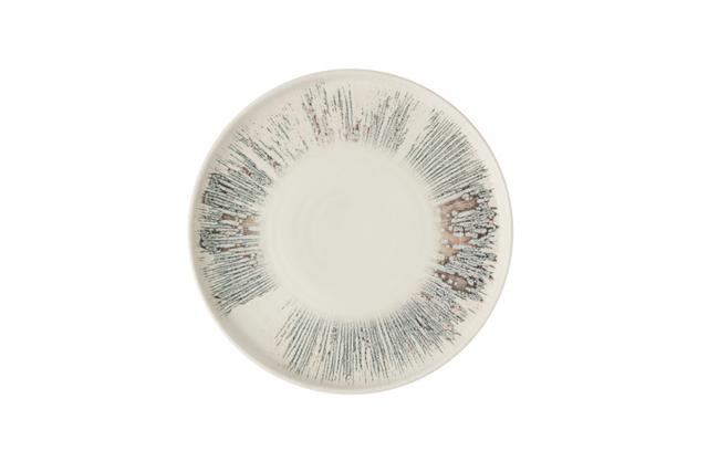 Churchill Inked Lyra Bord plat met opstaande rand - Ø260mm - Pink