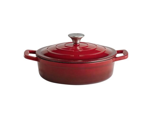APS Braadpan met deksel 5 Stars - 2.5Ltr - Rood