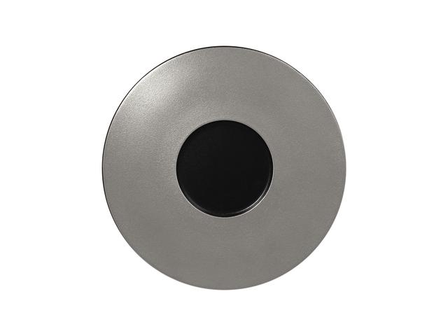 RAK Metalfusion Gourmet bord plat - Ø290mm - Black/silver